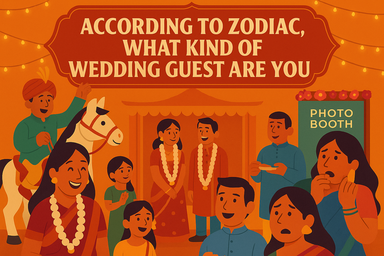 Type of zodiac sign wedding guest